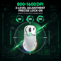 352 Mouse Nirkabel Ergonomis Portabel Klik Senyap Mode Ganda 2.4G BT 1600DPI Dapat Diisi Ulang 300MAh Ringan untuk PC Belajar Kantor