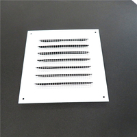 Grille de ventilation carrée en métal pour armoire électrique industrielle personnalisée, panneau de refroidissement, couvercle de ventilation à persiennes