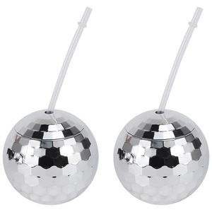 Festa di nozze bar discoteca 580ml di plastica palla da discoteca tazza per bevande rosa oro <span class=keywords><strong>argento</strong></span> - Product Image 2