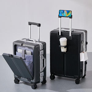 Valise à roulettes Yongsheng 20 pouces avec cadre en aluminium, serrure TSA, roues pivotantes, antivol, pour voyages d'affaires - Product Image 3