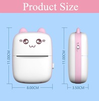 Imprimante thermique portable, impression sans encre intelligente, mini imprimante d'étiquettes, photos, sans fil, USB, 200 DPI, pour les petites entreprises