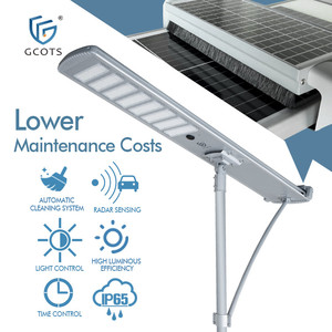 Farolas Solares Autolimpiantes, Impermeables, de 40W-100W, Todo en Uno, LED, con Limpieza Automática, para Exteriores, para Carreteras en el Desierto - Product Image 1