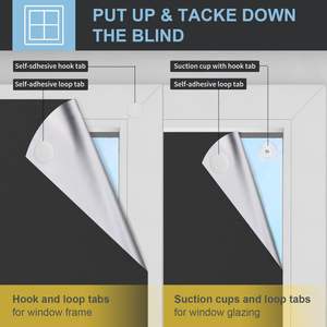 Custom Window Curtain Portable <strong>Blackout</strong> Privacy <strong>Blind</strong> <strong>Travel</strong> Shading - Product Image 3