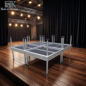 Quick Install Modular Aluminum Stage 1.22m x 1.22m Square Portable Stage <b>Platform</b> for Events - Product Image 1
