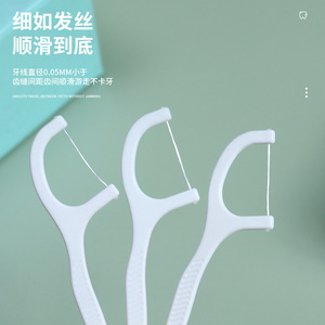 Palillos de hilo dental, paquete de 50 unidades en caja portátil para viajes y uso diario - Product Image 3