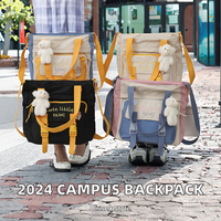 Sac à dos unisexe 2026 tendance et abordable pour étudiants, motif dessin animé, idéal pour le campus et les voyages en extérieur, sacoche pour ordinateur, doublure polyester, fermeture éclair, 20-36L