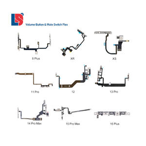 Venta al por mayor botón de volumen interruptor de silencio Flex Cable para <span class=keywords><strong>iPhone</strong></span> <span class=keywords><strong>8</strong></span> <span class=keywords><strong>Plus</strong></span> XR XS 11 Pro 12 13 Pro 14 15 Pro Max 16 <span class=keywords><strong>Plus</strong></span> - Product Image 1