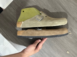 Nouveauté 2026 <span class=keywords><strong>Sabots</strong></span> et mules Boston Birks en daim avec semelle orthopédique antidérapante, sandales Birken en liège pour extérieur et jardin, logo personnalisé, vente en gros - Product Image 5