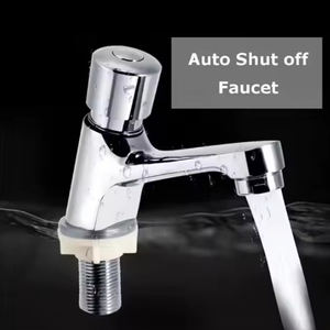 Rubinetto SANIPRO per WC Pubblico con Pulsante a Chiusura Automatica Cromato, Risparmio Idrico con Ritardo Temporizzato, Rubinetteria per Lavabo Bagno - Product Image 3