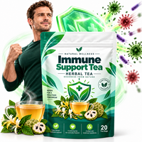 Thé Immunitaire – Mélange Herbal de Soutien Immunitaire et Bien-être – Vente en Gros, Marque Privée OEM, Emballé Individuellement sous Film, 20 Sachets par Paquet
