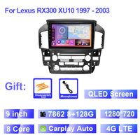 Aijia Haute qualité 2K Android Stereo Car DVD Player Navigation GPS Video Radio pour Lexus RX300 RX350 1998-2005 Multimedia