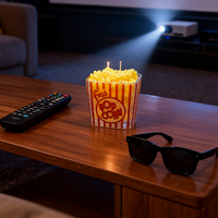 Bougie de pop-corn créative personnalisée faite à la main bougie de cire de soja parfumée cadeau d'anniversaire de Noël bougie en forme de nourriture pour les cadeaux de fête