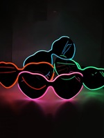 Effet lumineux en forme de cœur, cadeau de la Saint-Valentin pour les célébrités, transformation cœur à cœur, lunettes lumineuses créatives JL 9019