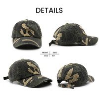 Topi Kamuflase Motif Pohon Siap Kirim Grosir, Cetak Sublimasi, Taktis, Vintage, Bahan Katun, Tanpa Struktur, Lembut, Model Dad Hat