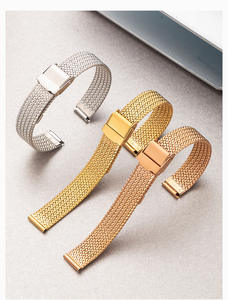 高品質ミラネーゼメッシュスマートウォッチバンド 二重安全クラスプ付きステンレススチール時計ベルト - Product Image 4