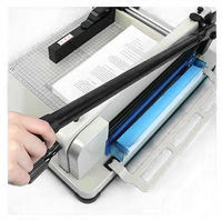 Cortadora de papel A4 personalizable, cortadora de guillotina de escritorio Manual de alta resistencia para uso escolar y de oficina, tamaño personalizado