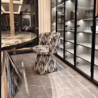 Tabouret de dressing de style nordique, chaise de salle à manger légère et luxueuse avec dossier pivotant