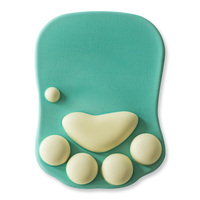 Tapis de souris 3D Patte de chat mignon anti-dérapant Silicone Gel tapis de souris Anime dessin animé repose-poignet Support carré PC ordinateur de jeu Stock