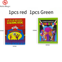 1pc Petit format Livre de coloriage magique ludique, Accessoires de magie de close-up et de rue, Grimoire, Livre de sorts