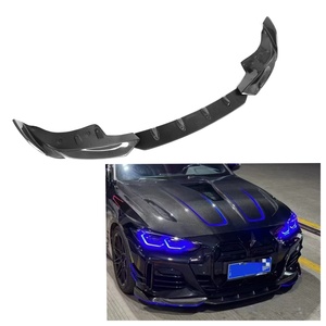 Labbro Anteriore in Vera Fibra di Carbonio Stile MAX 3 Pezzi per <span class=keywords><strong>BMW</strong></span> <span class=keywords><strong>Serie</strong></span> <span class=keywords><strong>4</strong></span> <span class=keywords><strong>G22</strong></span> G23 430i M440i Coupé 2021+ <span class=keywords><strong>G22</strong></span> con Splitter - Product Image 1