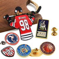 Badges de revers personnalisés en gros : Créez votre propre logo, nom, chapeau, épingles en métal émaillé souple ou dur pour vêtements
