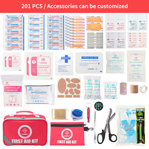 Portátil 201 piezas 2 en <span class=keywords><strong>1</strong></span> suministros médicos de grado hospitalario botiquín de primeros auxilios para el hogar al aire libre Oficina Coche viaje Camping senderismo - Product Image 3