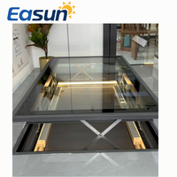 Easun Fenêtre de toit plate moderne en alliage d'aluminium à persiennes automatiques, marchepied antidérapant, verre feuilleté, conception robuste pour charges lourdes 5