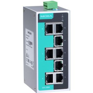 Moxa สวิตช์ EDS-208A-T 8พอร์ตแบบไม่มีการจัดการ24V IEEE 802.3 8x1000Mbps พอร์ต RJ45ราง DIN สวิทช์อีเทอร์เน็ตอุตสาหกรรม - Product Image 1