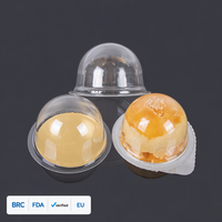 Hengmaster boîte à gâteaux en mousseline de soie jetable, ronde et transparente