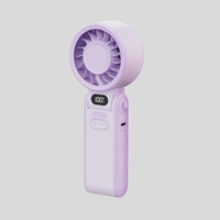 Ventilateur portatif pliable le plus récent, 100 vitesses réglables, 3600 mAh, ventilateur portatif rechargeable, écran LED, circulateur d'air USB