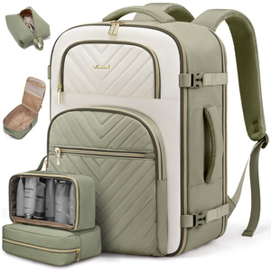 LOVEVOOK 17 "bagaglio a mano zaino da viaggio di alta qualità bagaglio leggero <span class=keywords><strong>valigia</strong></span> con 3 cubetti di imballaggio impermeabile borsa da viaggio - Product Image 1