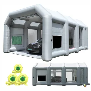 2022 high quality portable inflatable spray tent inflatable automotive paint spray booth for car