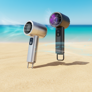 แนะนำพัดมือถือแบบพลาสติก รุ่น A ของที่ระลึก พัดมือถือแบบใช้ USB สำหรับใช้ในบ้าน - Product Image 1