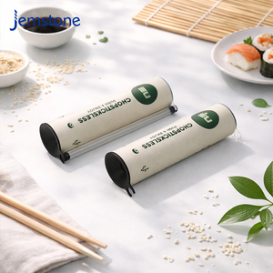Tubo de Papel para Sushi con Logotipo Personalizado, Reciclable, de Grado Alimenticio, con Palillos, Envase Cilíndrico para Sushi, Envase de Cartón - Product Image 2