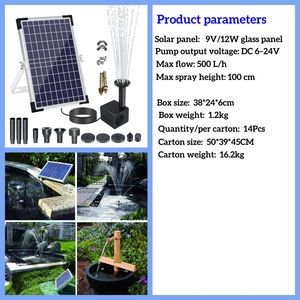 Système d'oxygénation pour bassin à poissons et fontaine de jardin solaire OTHC <span class=keywords><strong>SP100S</strong></span>, en ABS, étanche, 12W, 6-24V - Product Image 6