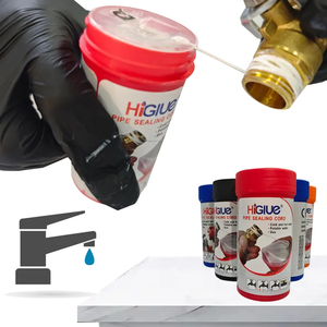 Película adhesiva de construcción HG55, 50m, 80m, 150m, 160m, cable de sellado de rosca de tubería para fijación de plomería, rosca de tubería y cable de sellado - Product Image 6