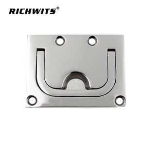 Hebilla Cuadrada de Acero Inoxidable Pulido Espejo Zhibo para Cubiertas de Barcos con Mango Cuadrado - Product Image 1