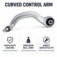 Bras de suspension inférieur avant gauche coudé OE 1044354-00-A pour Tesla Model 3 2017-2021 (ancienne version) – Remplacement de l'arbre de suspension
