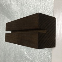 Soporte de número de mesa de madera rústica, soporte de letrero acrílico de pino, Base de exhibición de zócalo de madera de colores personalizados para decoración de boda