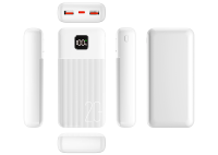 Batterie externe double USB 10 000 mAh 20 000 mAh, charge rapide 22,5 W avec coque ABS