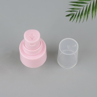 Buse de pulvérisateur à pompe en plastique rose brillant 24/410 PP pour parfum maquillage presse à eau-Type demi-couvercle buse de pulvérisation pratique