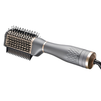 Styler à air chaud professionnel pour sécher, lisser et boucler les cheveux, brosse sèche-cheveux en une seule étape avec technologie ionique et céramique
