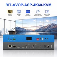 Extender KVM HDMI 4K60 Performa Tinggi Melalui CAT5e hingga 120m, Pengontrol Video Wall Terdistribusi IP untuk Pusat Komando