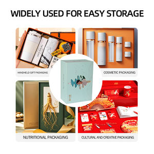 Luxueux ensemble de <span class=keywords><strong>carton</strong></span> de papier d'art recyclable boîte emballage de beauté fermé magnétique en relief pour bougies différents disponibles - Product Image 3