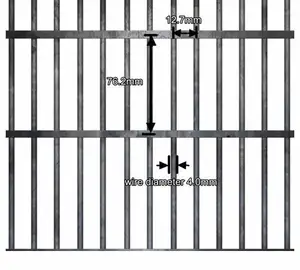 雨晨高安全358钢栅栏监狱保护最大安全栅栏安全网栅栏区域屏蔽