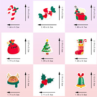 Directement du fabricant autocollants en vinyle imperméables 50 pcs d'autocollants de Noël pour ajouter une atmosphère festive