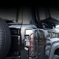 Couvre-phare arrière en fibre de carbone pour BAIC BJ40 2024+, protection de phare arrière, cadre décoratif, accessoires extérieurs