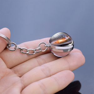 Porte-clés galaxie, accessoire en boule de verre, pendentif, offre spéciale - Product Image 5