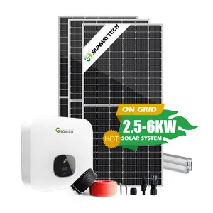 Kit Surya 3600W Sistem Generator Surya 5KVA 8KW 5KW 2,5 KW Pada Sistem Energi Surya Grid 6000W