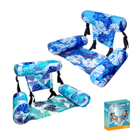 Chaise longue flottante gonflable en PVC pliable pour adultes, idéale pour la piscine
